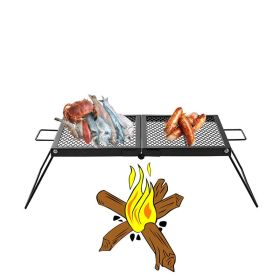 Portable Folding Campfire Grill for Outdoor Cooking