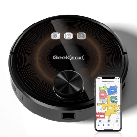 LDS Navigation Robot Vacuum Cleaner - Powerful Suction and Mopping, 3-in-1 Vacuum/Sweep/Mop, Wi-Fi Connected APP, 2800pa, 3200mAh, 160 Minutes Ru