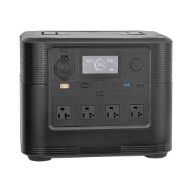 Portable Power Station, 1200W Solar Generator Power Station, 806Wh LiFePO4 Battery Backup with 10 Output Ports for Home Emergency, Outdoor Campin