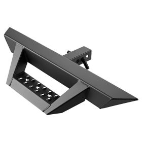 Hitch Step for 2 Inch Receiver, Universal Rear Bumper Guard Protector with 300 LBS Load Capacity, Non-Slip Tow Hitch Step with Pin Lock and Stabi
