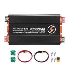 DC to DC Charger with MPPT, 350W, 30A On-Board Battery Charger, Solar Panel/Alternator Dual Input