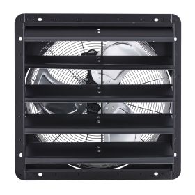 20 inch Shutter Exhaust Fan, Wall Mounted Attic Vent Fan with Variable Speed Controller, 3000 CFM, AC Motor, Heavy-duty Steel, Low Noise for Shed