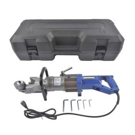 5/8'' Electric Hydraulic Rebar Bender HRB-16, 900W 110V Portable Rebar Bending Maching Bending 4-16mm Rebar Bending Angle 0-130 Degrees