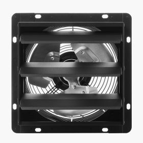 12 inch Shutter Exhaust Fan, Wall Mounted Attic Vent Fan with Smart Programming Variable Speed Temperature Control, 1500 CFM,EC Motor,Timer, for