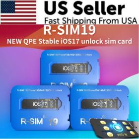 R-SIM19 NEW QPE Stable Unlock SIM Card For  15 Plus 14 13 Pro Max 12 IOS17 (Option: RSIM19)